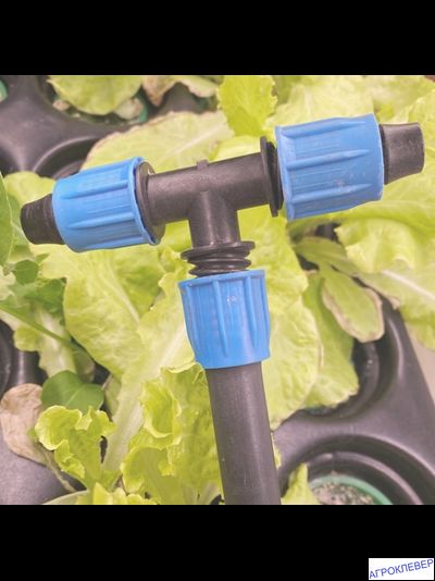 Тройник компрессионный для трубки 16мм (стенка 0,8-1,2мм)