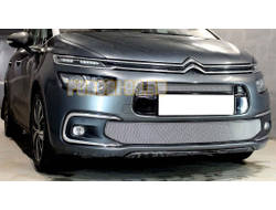 Защита радиатора для Citroen C4 Grand Picasso 2016- chrome верх
