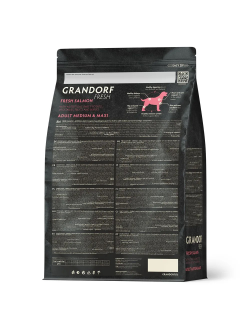 Grandorf Fresh сухой корм для собак средних и крупных пород с лососем и бататом, 1 кг