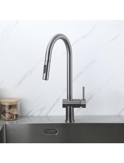 Смеситель для кухни с выдвижной лейкой Frap H807-9 F60807-9