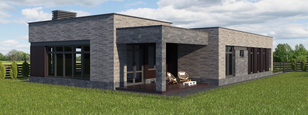 Визуализация загородного дома М-179