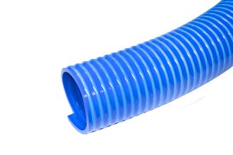 Шланг спиральный НВС Ф  80 мм из ПВХ серия  Агро СЕ  синий (бухта 10 м)