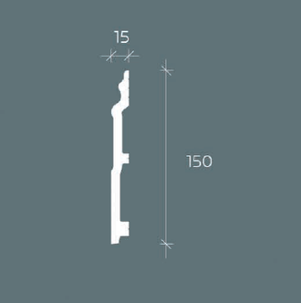 Плинтус 6.53.114 - 150*15*2000мм