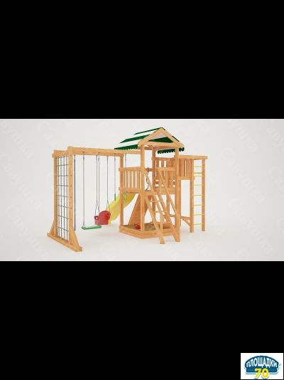 Детская площадка Савушка Мастер 4 + качели-гнездо
