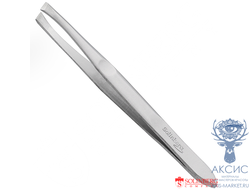 Пинцет для бровей Solinberg 092з (ручная заточка), матовый, наклонное окончание