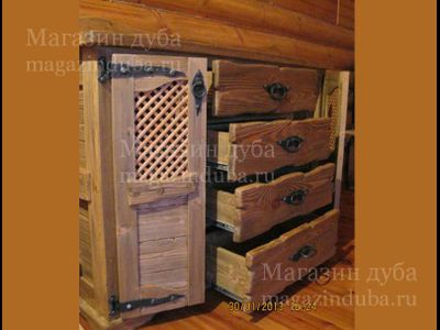 Комод из состаренной сосны