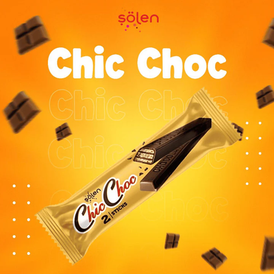 Вафли Solen Chic Choc с шоколадной глазурью
