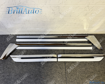 Молдинги Lexus LX600 LX500d на двери белые, хром