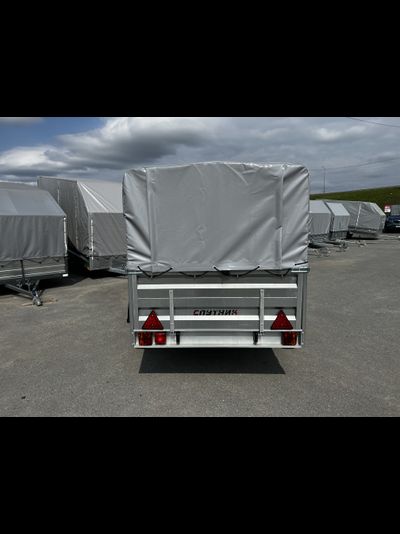 Прицеп «Спутник PRO» (1900x1200x480) увеличенный борт, оцинкованная рама, с силовым подрамником