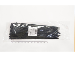 Хомут-стяжка чёрная 5х300 мм пластиковая (100 шт)