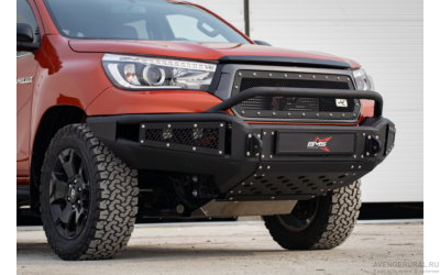 Бампер силовой передний BMS ALFA для Tayota Hilux Рево Эксклюзив 2018-2020