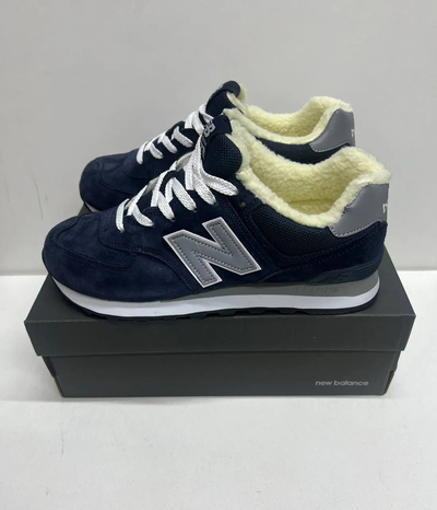 New Balance 574 Blue Reflective зимние