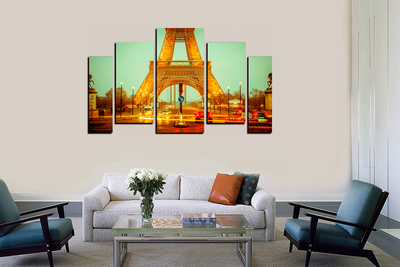 Модульная картина "Однажды в Париже"