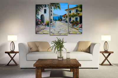 Модульная картина "Вид на море"