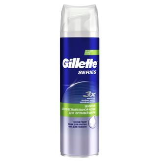 Пена для бритья Gillette Series Для чувствительной кожи, 250 мл