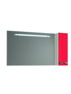 АКВАТОН. Зеркало "Диор 120" 1107-2.94 (PRA) правое, бело-бордовое