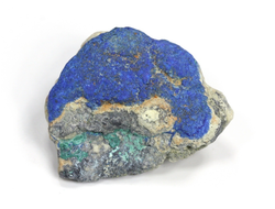 Азурит, Малахит, Азуромалахит, коллекционный образец, Россия, Алтай (30*23*14 мм, 9 г) №27097