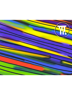 Бифлекс матовый принт Цветные линии