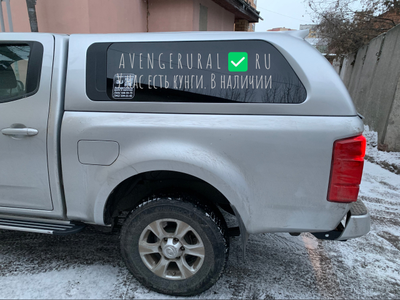 Кунг N-design на Great Wall Wingle 7 в серебристом цвете и с глухими тонированными стеклами