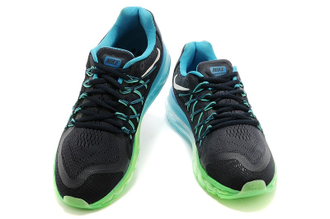 Nike Air Max 2015 черные с голубым (41-45) М-3 Арт. 14MF