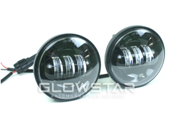 Светодиодные фары в ПТФ, 4.5 дюйма, черные, 36Вт, диаметр стекла 102мм, 10-30 Вольт (комплект, 2шт)