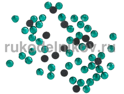 термостразы плоская спинка ss10 (3 мм), цвет-морская волна, материал-стекло, 1 гр/уп