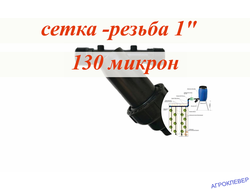 Фильтр сетчатый 1 нар х 1 нар