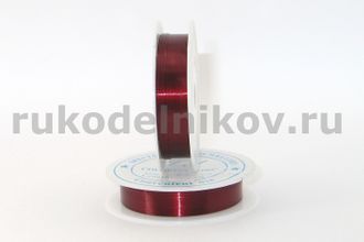 проволока для бисероплетения 0.4 мм, цвет-красный, длина-12 м