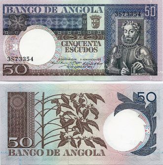 Ангола 50 эскудо 1973 г.