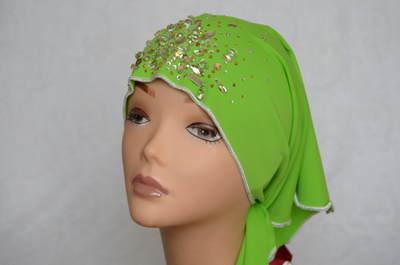 Женский платок бандана из лайкры Vizio 5028 ST Италия зеленый