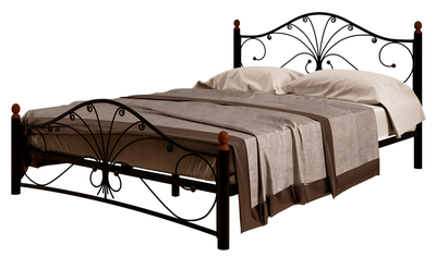 Кровать Фортуна-2 1,6*2,0 черный/ножки черные ш*в*д 1700х1070х2120мм