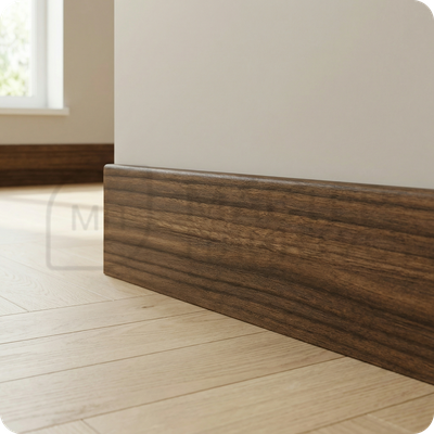 Плинтус МДФ TeckWood 80х10х2000 мм. Орех найт