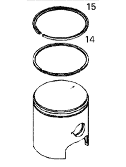 Поршень оригинальный BRP 420887520/420887521/420887522 для BRP LYNX/Ski-Doo