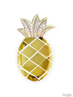 Тарелки формовые "Ананас" Золотой