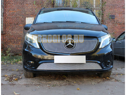 Защита радиатора Mercedes-Benz Vito 2020- chrome PREMIUM
