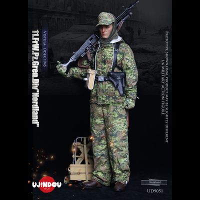 ПРЕДЗАКАЗ - Немецкий пулеметчик - Коллекционная ФИГУРА 1/6 Oder 1945  (UD9051) - UJINDOU ?ЦЕНА: 23700 РУБ.?