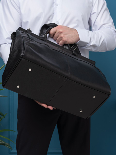 Кожаный саквояж Altamura black (арт. 4025-01)