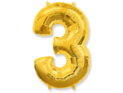 Фольгированная цифра-Золотая