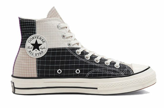 Кеды Converse Quad Ripstop Chuck Taylor 70 черно-белые высокие