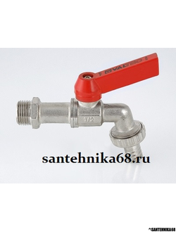 Кран водоразборный со съемным штуцером VALTEC VT.051 1/2 3/4 с носиком
