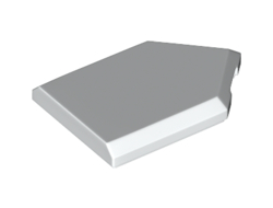 Tile, Modified 2 x 3 Pentagonal, White (22385 / 6128991 / 6245249)