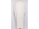 Платье Бохо вельветовое "Силуэт А" стойка белое