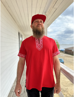 Рубаха с коротким рукавом «Лестница в небо»