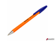 Ручка шариковая BRAUBERG «M-500 ORANGE», СИНЯЯ, корпус оранжевый, узел 0,7 мм, линия письма 0,35 мм. 143448