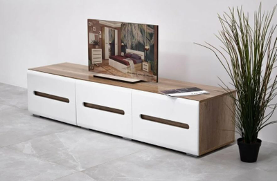 Наоми Тумба ТБ-17 (1802*408*460мм), дуб каньон/белый глянец