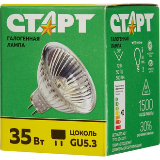 Электрическая лампа СТАРТ галог.зеркал.35W GU5.3 12V FMW