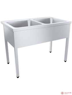 Ванна моечная цельнотянутая ВМЦ-2-1200/700/850-п