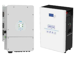 Комплект 2 для резервного питания (Deye+Vektor) мощностью 8 кВт и емкостью 10,24 кВт*ч