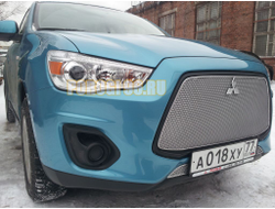 Защита радиатора Mitsubishi ASX 2013-2017 chrome низ PREMIUM