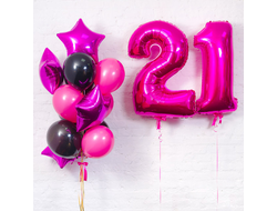 ДЕНЬ РОЖДЕНИЯ С МАЛИНОВЫМИ ШАРАМИ